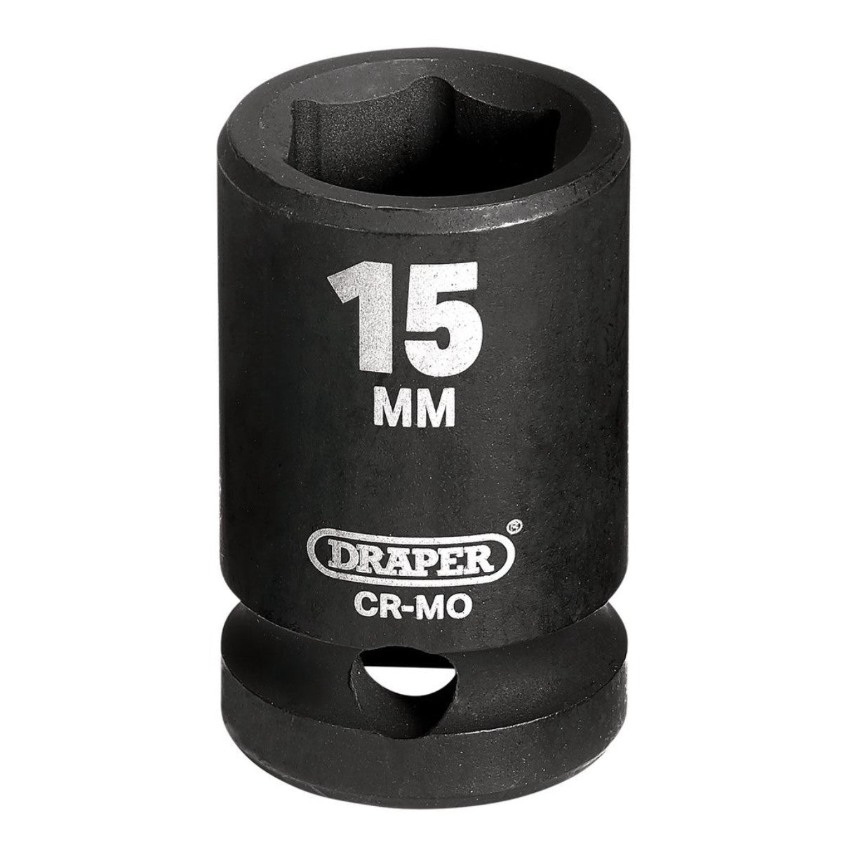 Draper HI-TORQ Impact Socket, 1/2" Sq. Dr., 15mm 28470