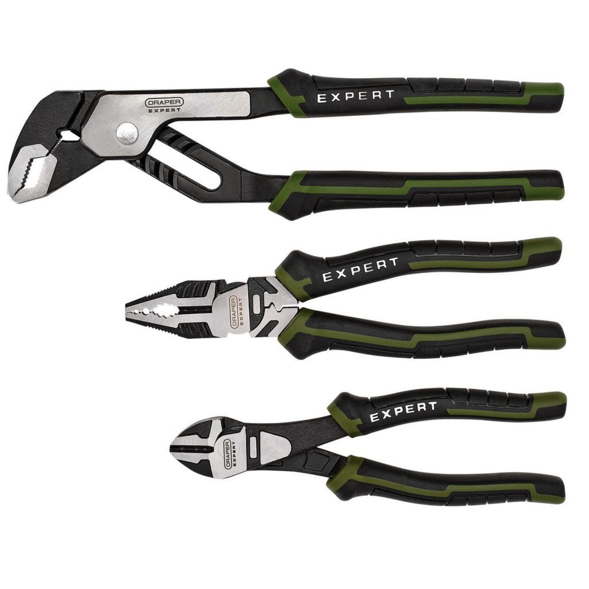 Draper Expert High Leverage Pliers Set with Water Pump Pliers (3 Piece) 28536