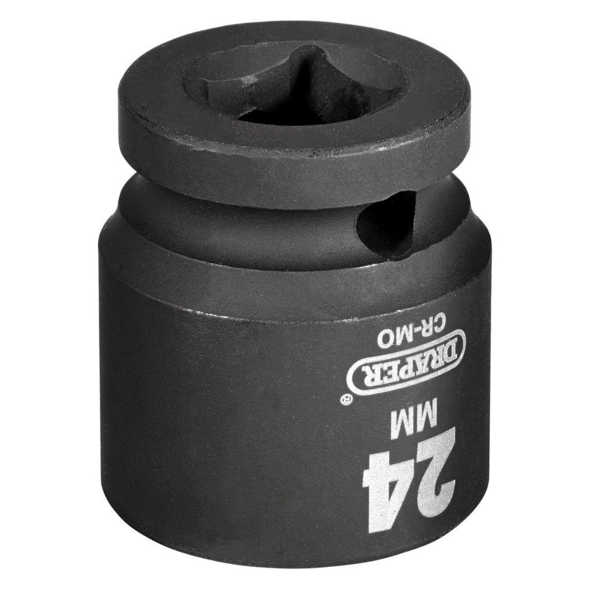 Draper HI-TORQ Impact Socket, 1/2" Sq. Dr., 24mm 28545