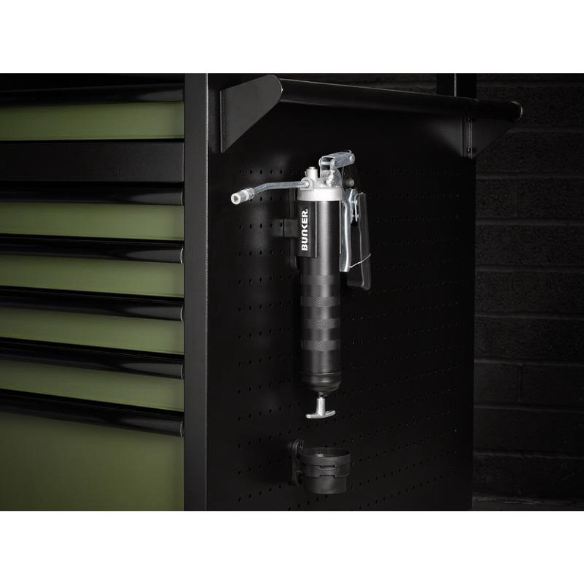 Bunker Magnetic Grease Gun Holder and Drip Tray 30981