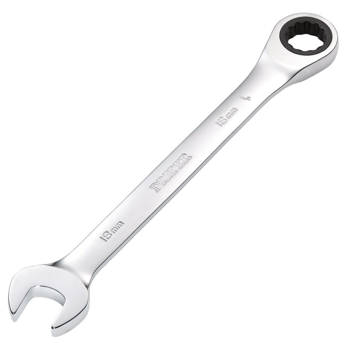 Draper Metric Ratcheting Combination Spanner, 18mm 31015