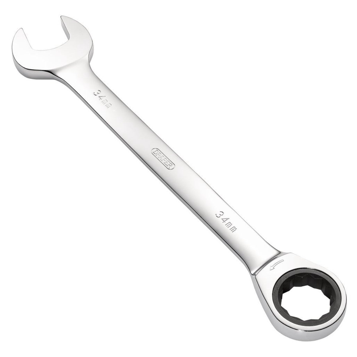 Draper Metric Ratcheting Combination Spanner, 34mm 31028