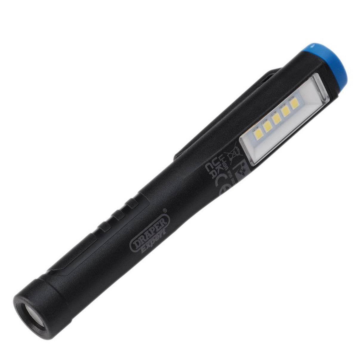 Draper Expert SMD LED USB Rechargeable Pen Light, 1W, 150 Lumens, USB-C Cable Supplied 31098