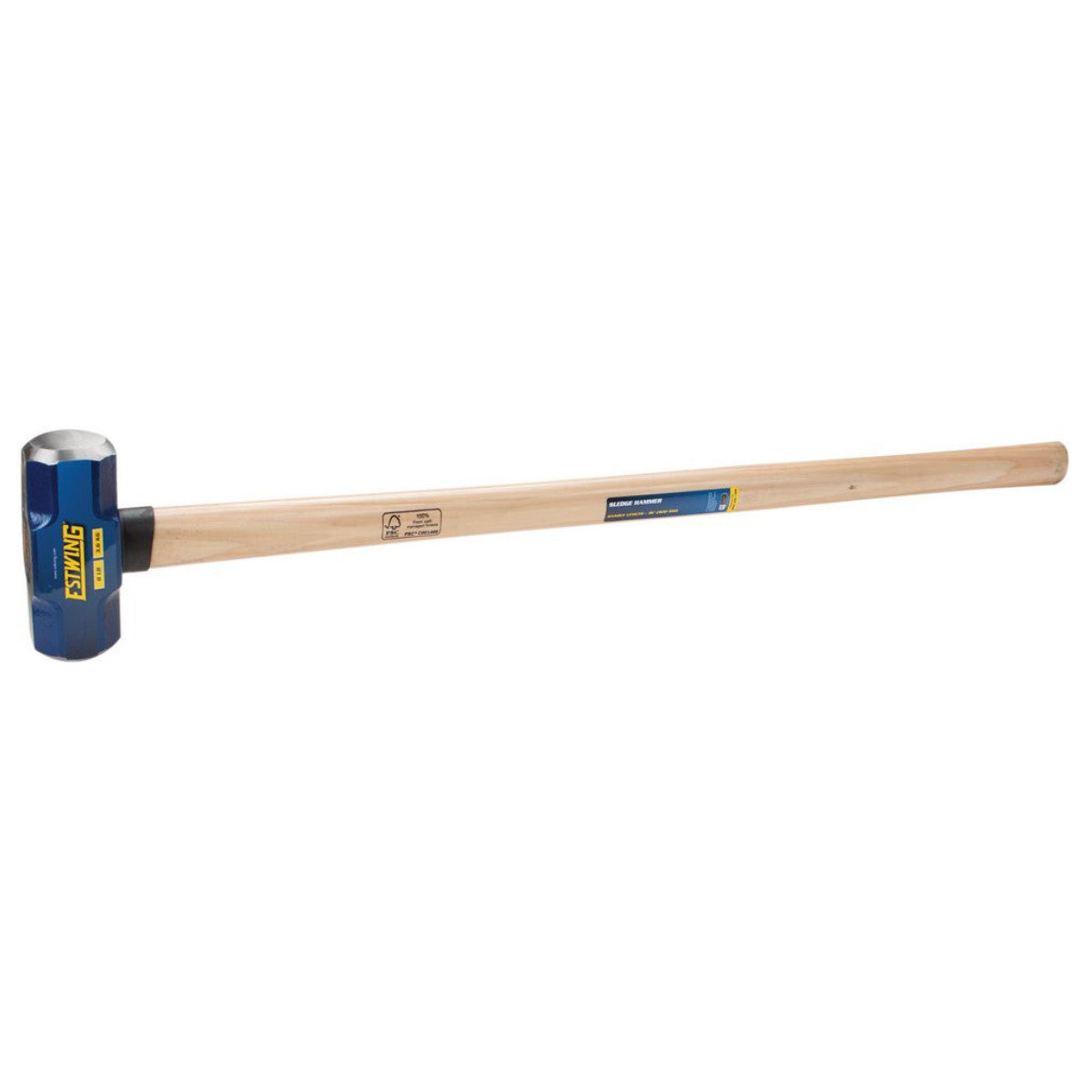 Estwing ESH-836W Hickory Shaft Sledge Hammer, 3.6kg/8lb 31305