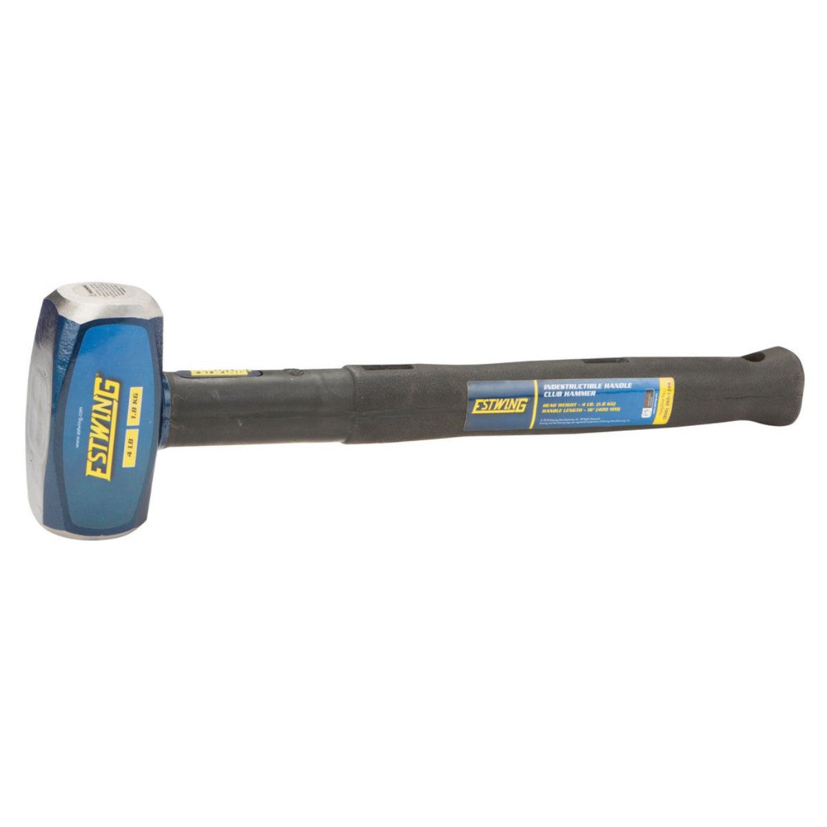 Estwing ECH-416X Indestructible Shaft Club Hammer, 1.8kg/4lb, 400mm 31326