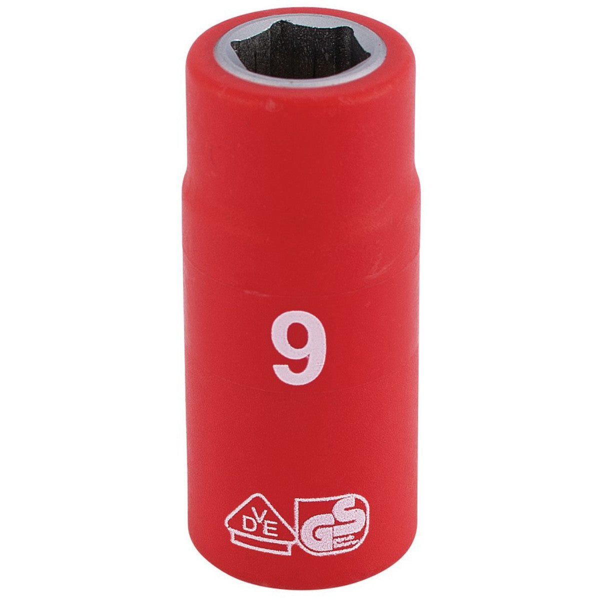 Draper Expert Fully Insulated VDE Socket, 1/4" Sq. Dr., 9mm 31469