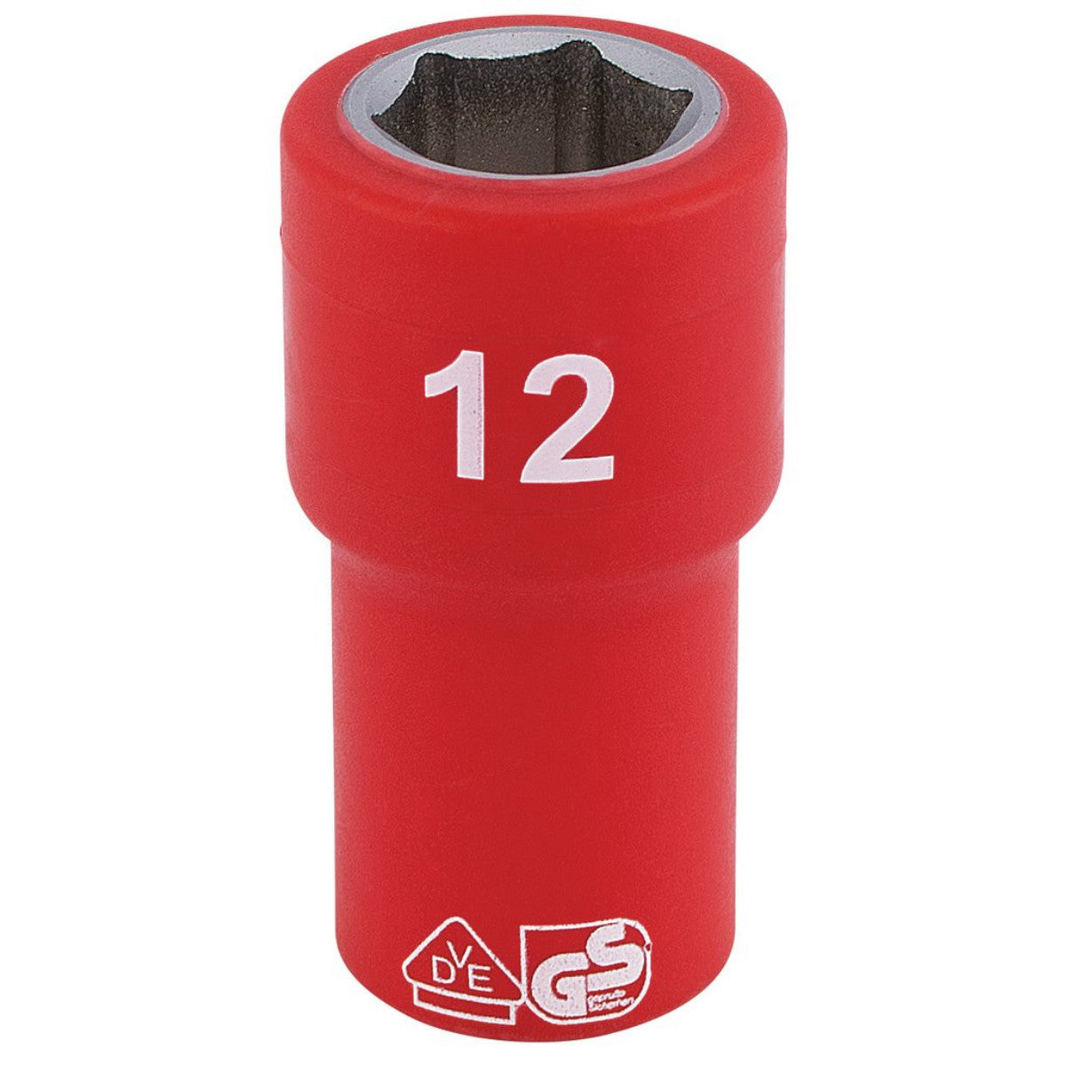 Draper Expert Fully Insulated VDE Socket, 1/4" Sq. Dr., 12mm 31490