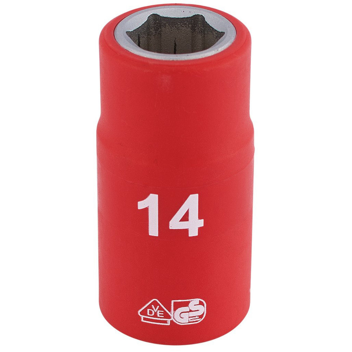 Draper Expert Fully Insulated VDE Socket, 1/2" Sq. Dr., 14mm 31789