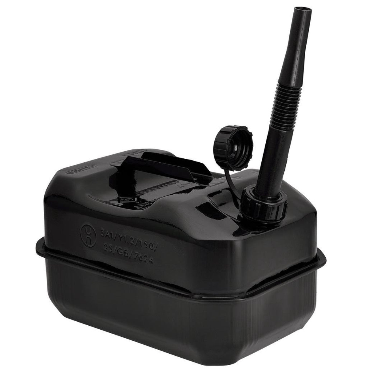 Draper Flat Steel Fuel Can, 10L, Black 31792