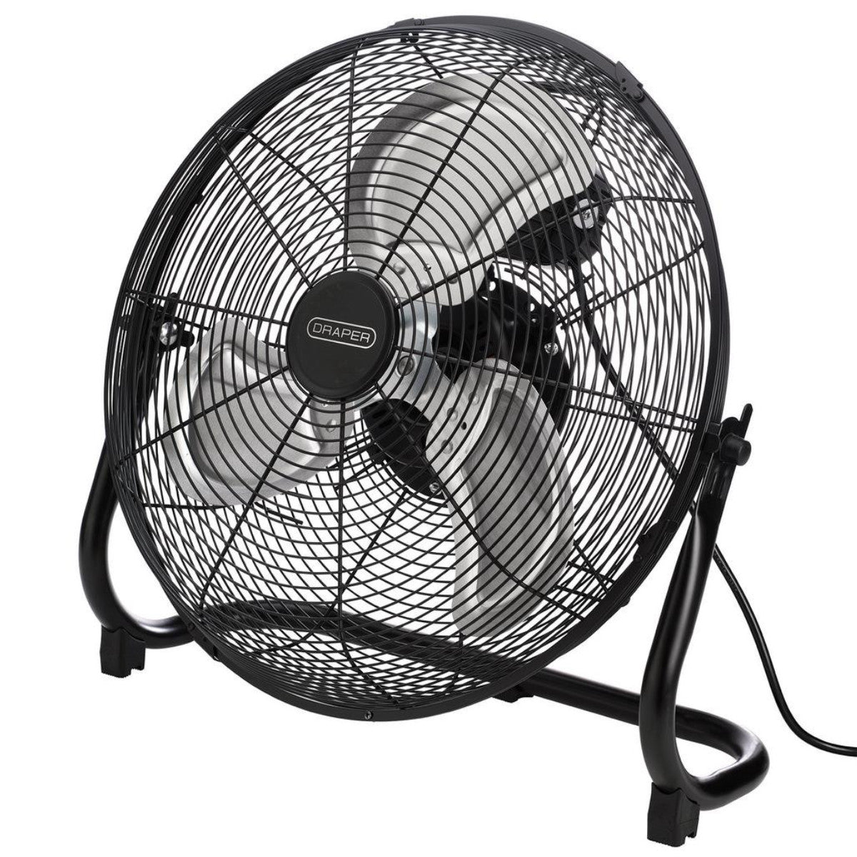 Draper 230V High Velocity Floor Fan, 16"/400mm, 75W 31854