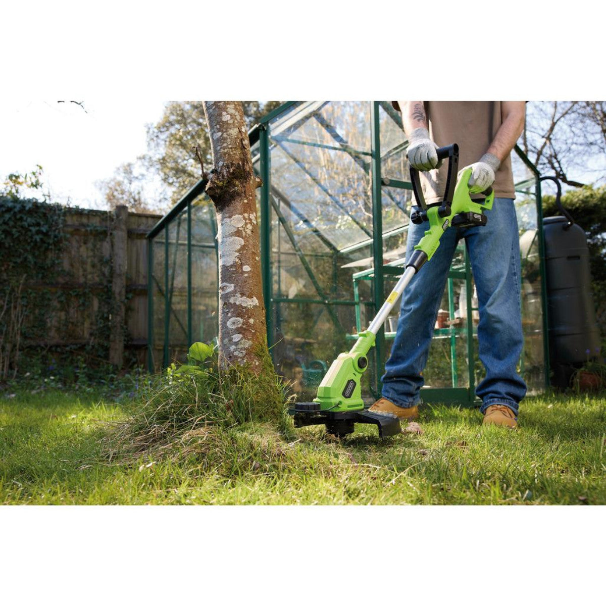 Draper 18V 2-in-1 Grass Trimmer, 1 x 2.0Ah Battery, 1 x Charger 31860