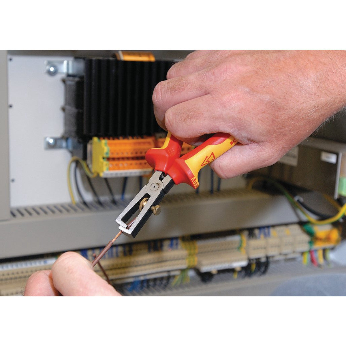 Knipex 11 08 160UKSBE VDE Insulation Stripper, 160mm 31930