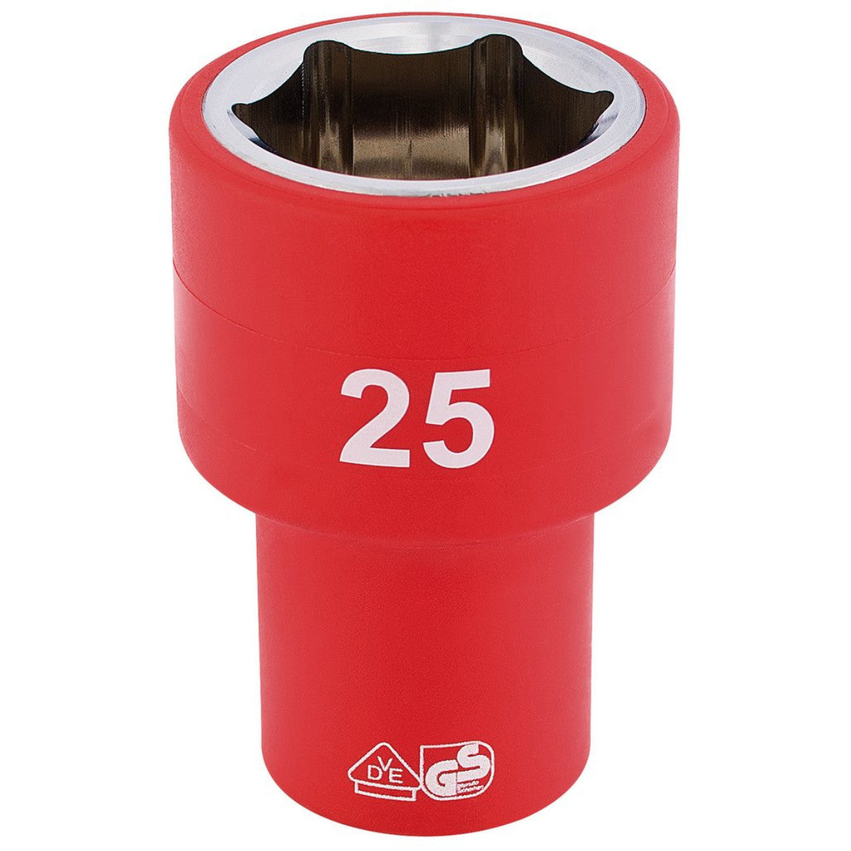 Draper Expert Fully Insulated VDE Socket, 1/2" Sq. Dr., 25mm 31961
