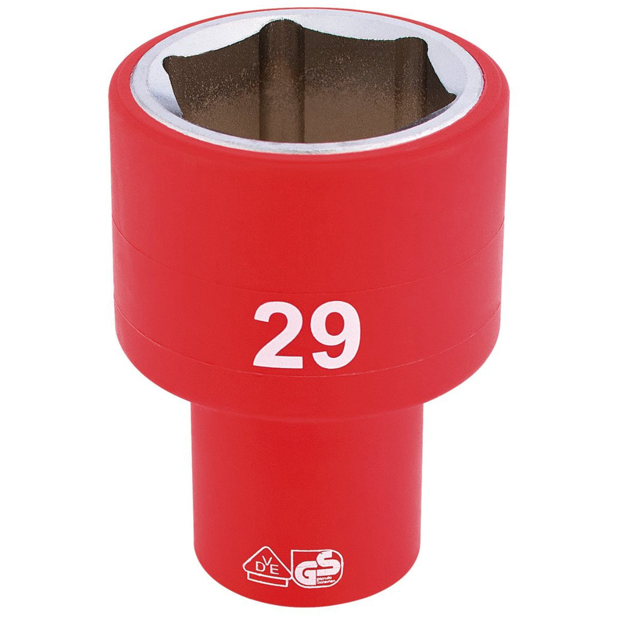 Draper Expert Fully Insulated VDE Socket, 1/2" Sq. Dr., 29mm 31988