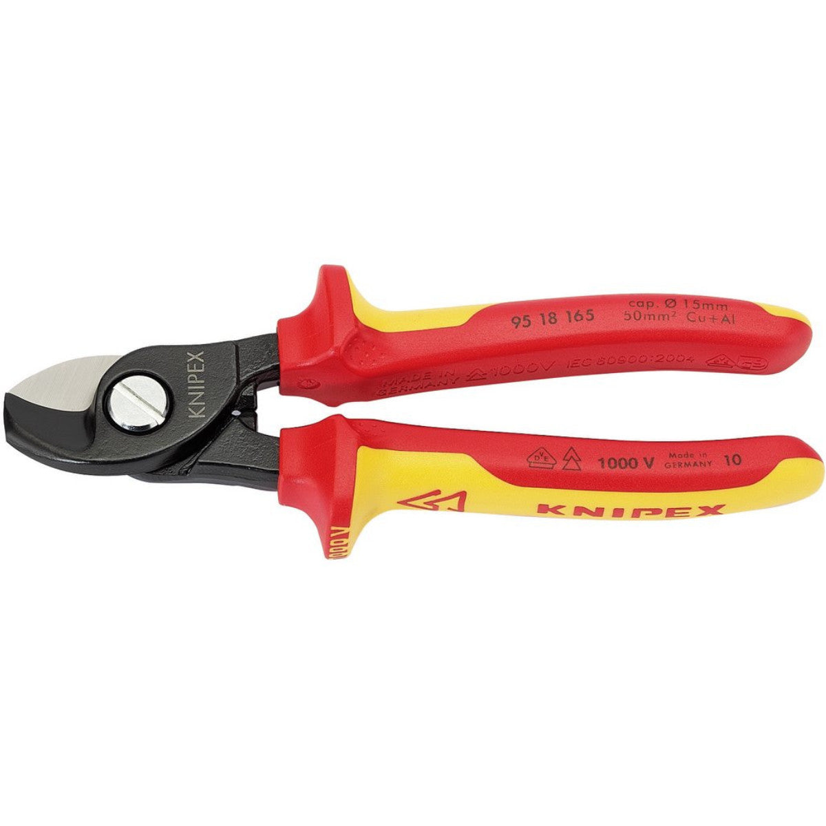 Knipex 95 18 165UKSBE VDE Fully Insulated Cable Shears, 165mm 32014