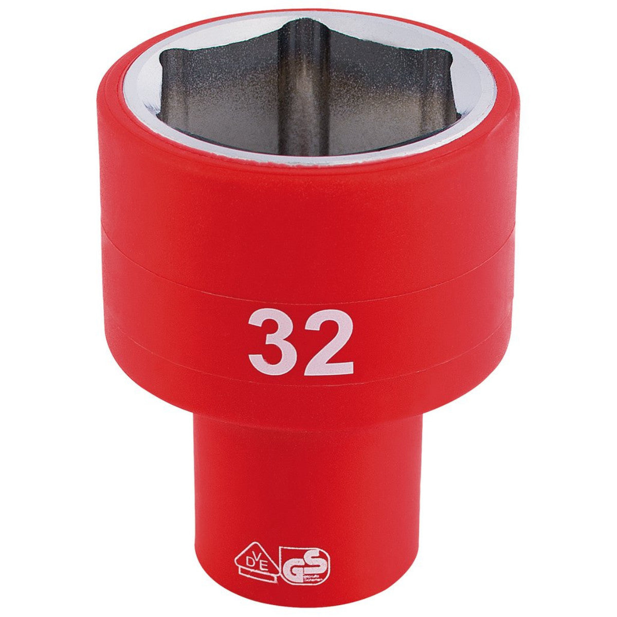 Draper Expert Fully Insulated VDE Socket, 1/2" Sq. Dr., 32mm 32017
