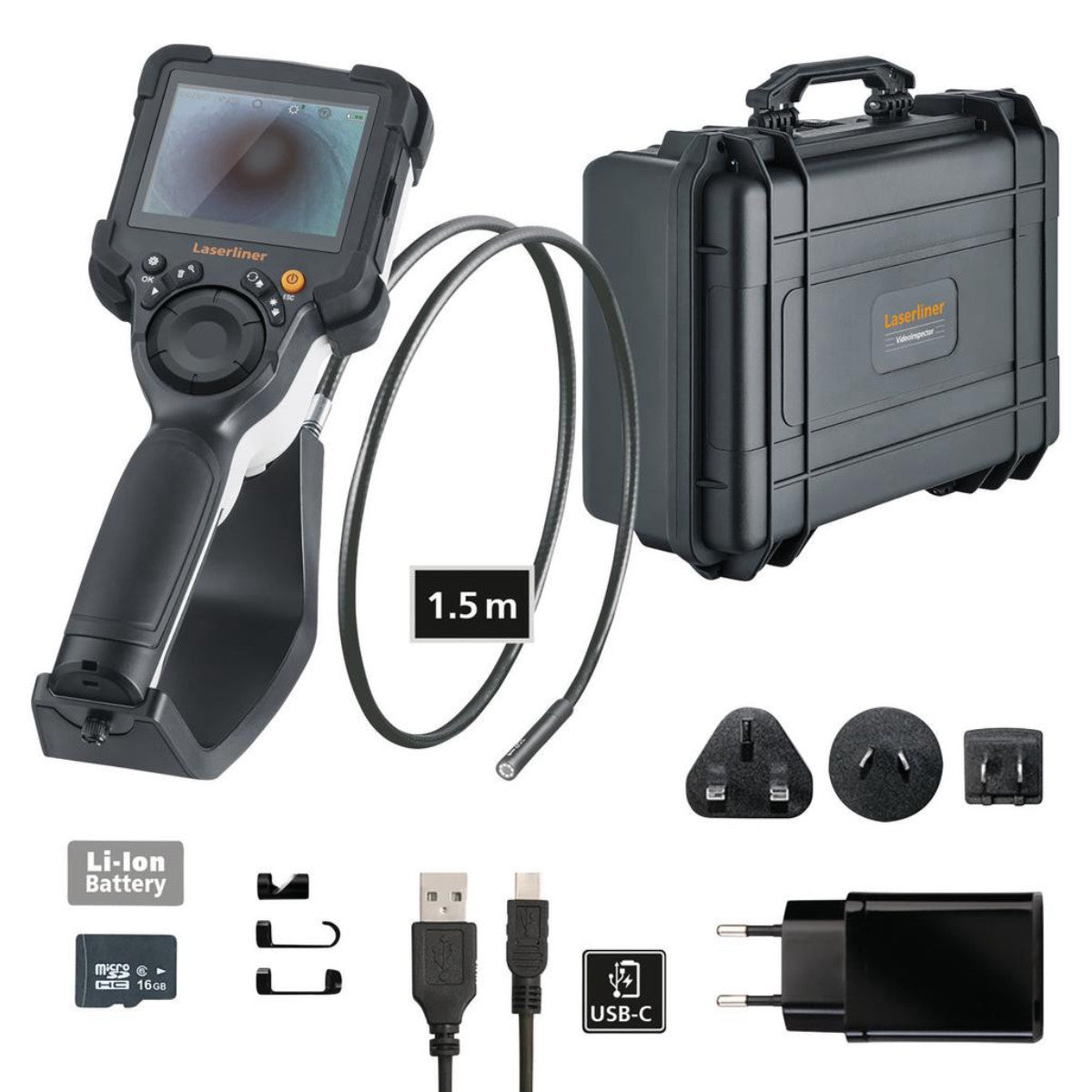 Draper 082.233A VideoInspector Professional Video Inspection System, 7,9 mm; 1,5 m 32024