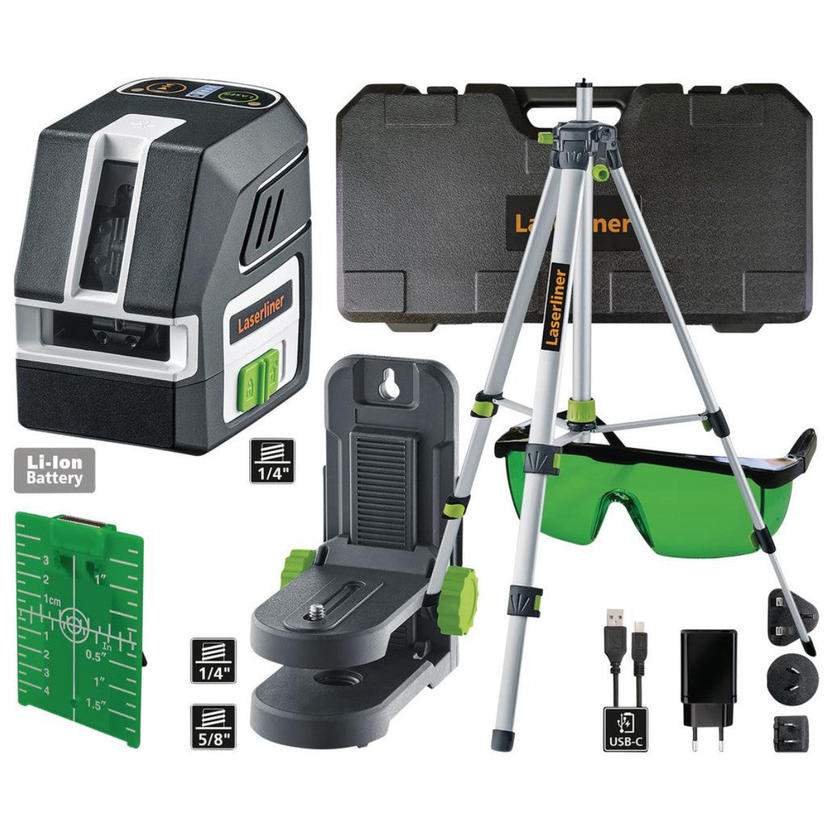 Draper 036.713A PocketCross-Laser 2G Set Cross-Line Laser, 150cm 32162
