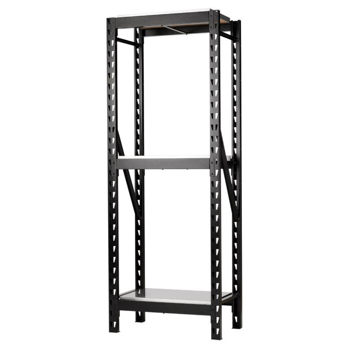 Bunker 14 Piece Modular 3 Tier Racking with Stainless Steel Shelving, 750mm 32461