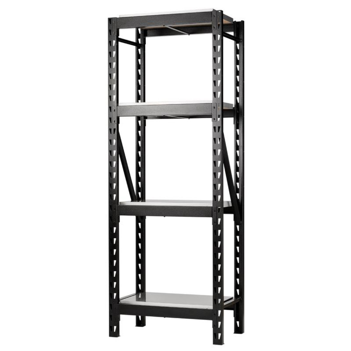 Bunker 21 Piece Modular 4 Tier Racking with Stainless Steel Shelving, 750mm 32486