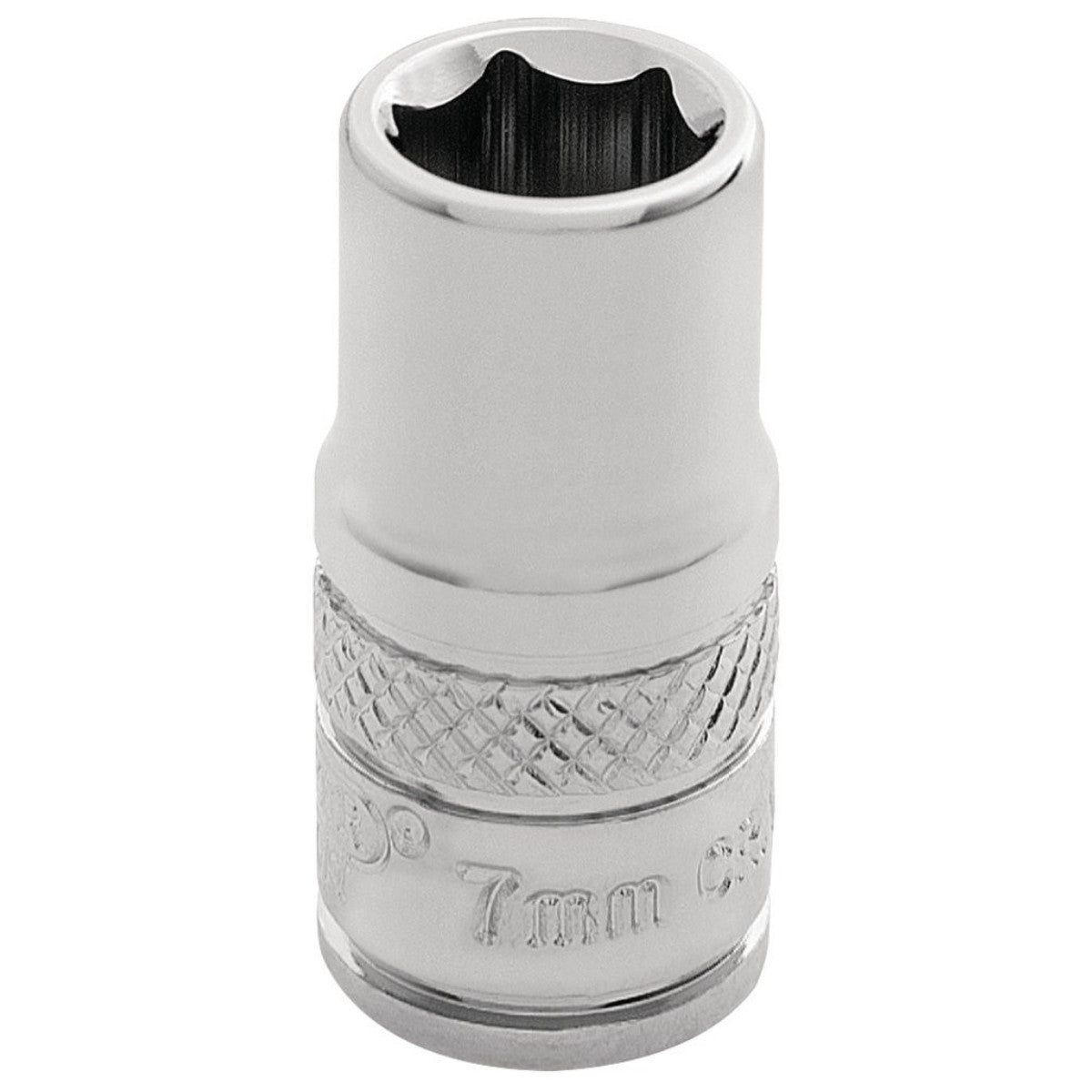 Draper Expert HI-TORQ 6 Point Socket, 1/4" Sq. Dr., 7mm 32487