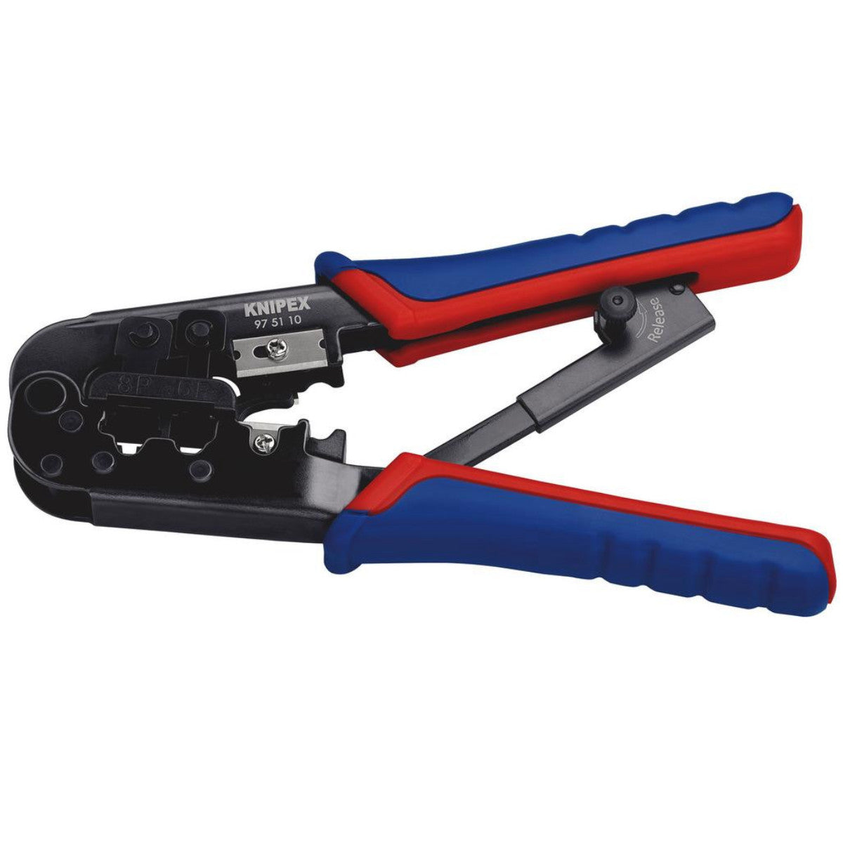 Knipex 97 51 10 SB Crimping Pliers for Western Plugs,190mm 34060
