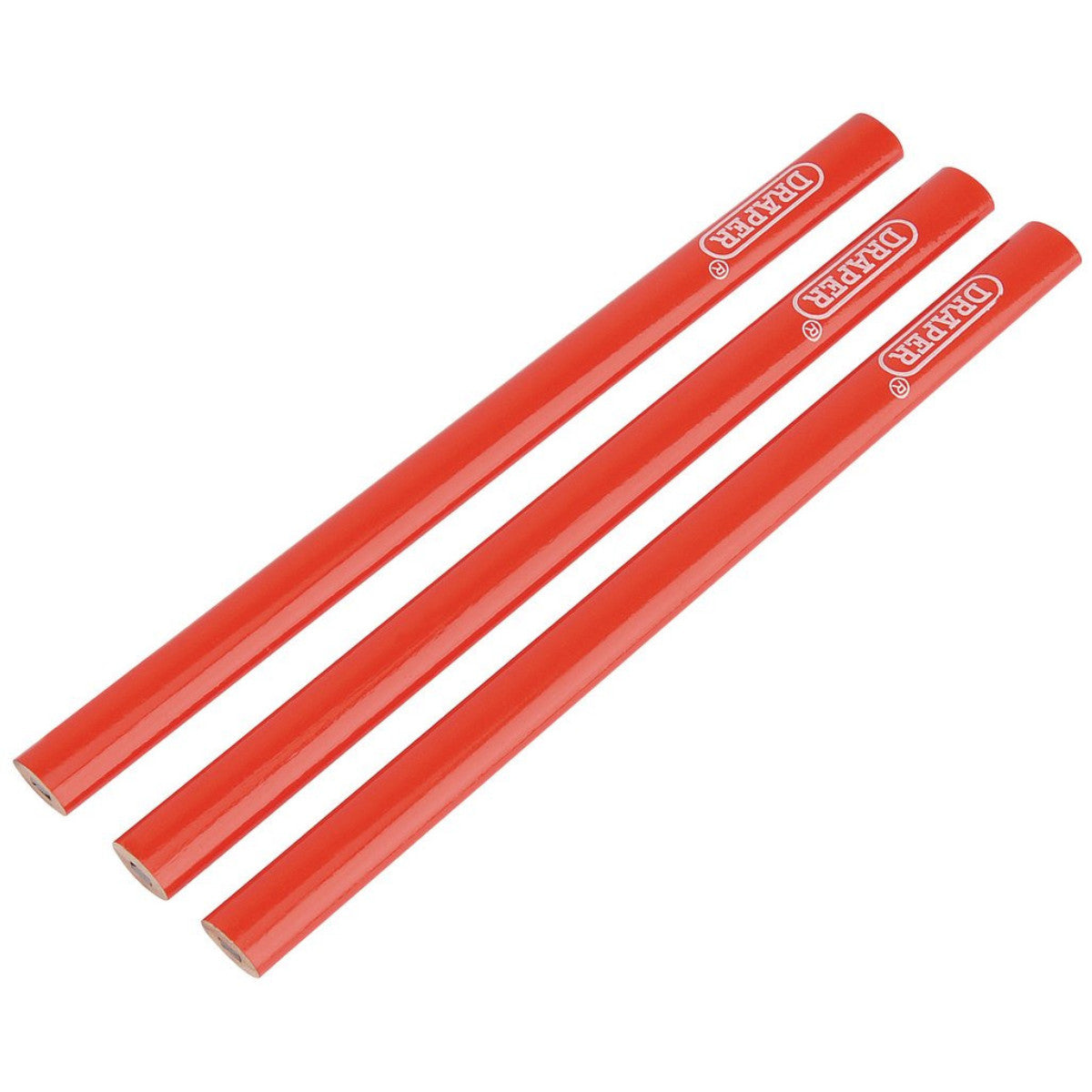Draper Carpenters Pencils, 174mm (Pack of 3) 34180