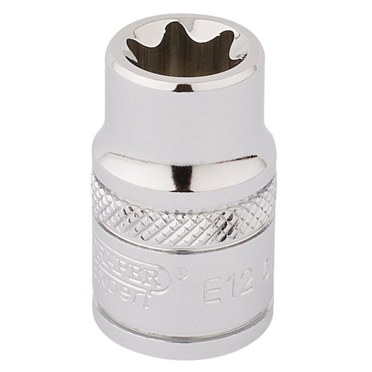 Draper Expert TX-STAR Socket, 3/8" Sq. Dr., E12 34187