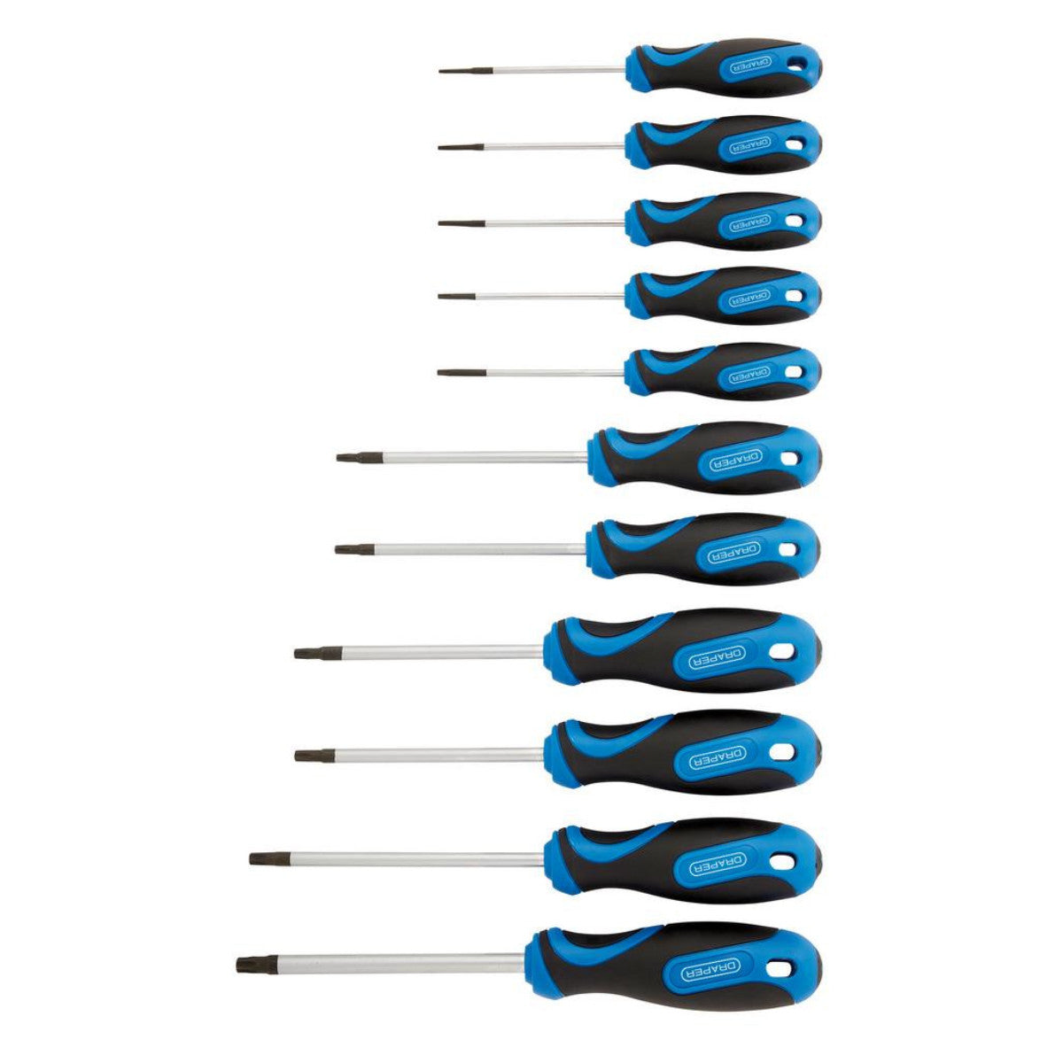 Draper TX-STAR and Draper TX-STAR Security Soft Grip Screwdriver Set (11 Piece) 34253