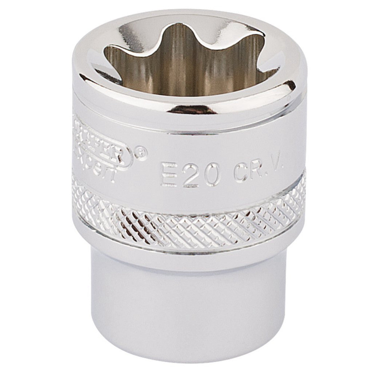 Draper Expert TX-STAR Socket, 3/8" Sq. Dr., E20 34265
