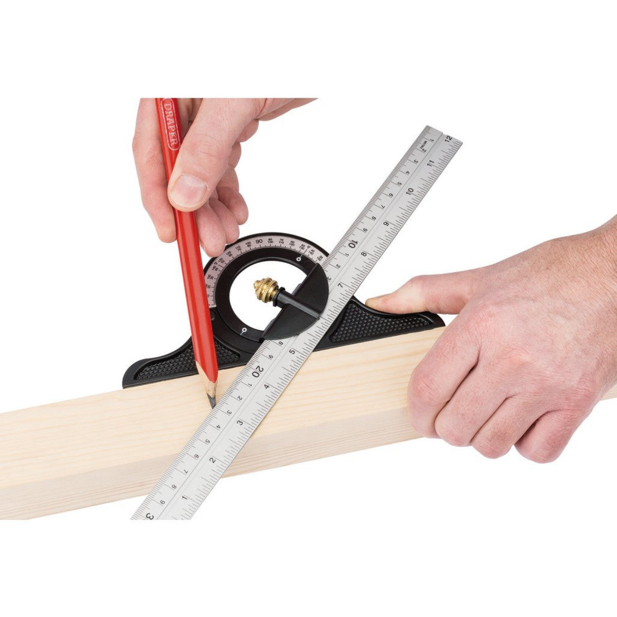 Draper Combination Square with Centre Head and Protractor, 300mm 34704