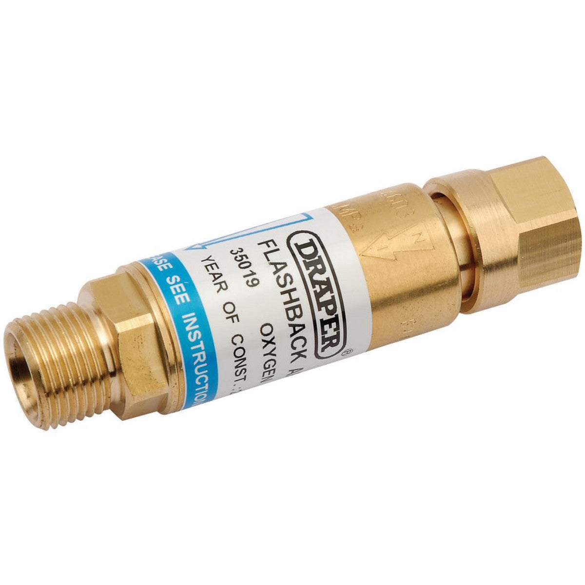 Draper In-Line Oxygen Flashback Arrestor 35019