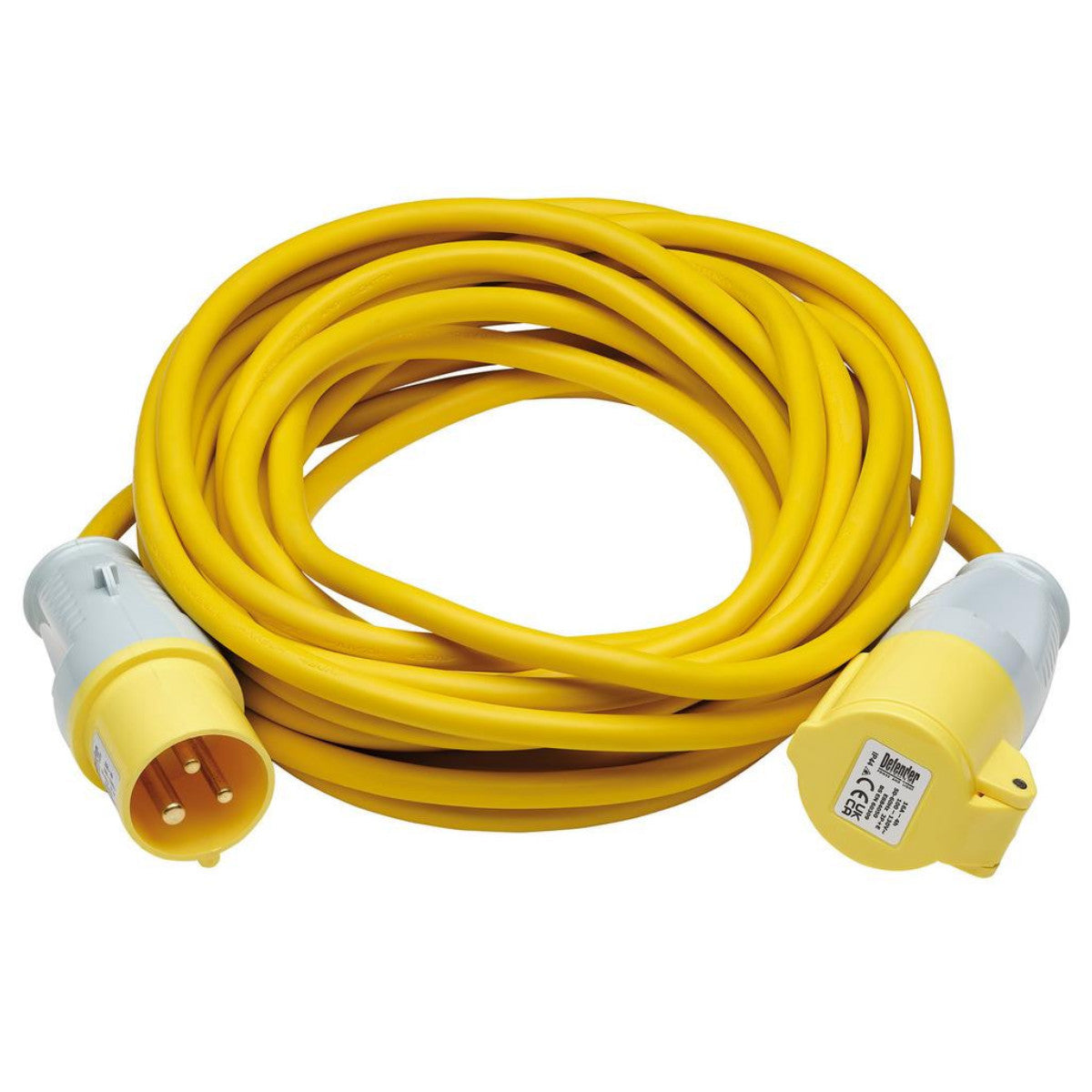 Draper E85123 Arctic Extension Lead, Yellow, 16A, 2.5mm², 10m 35062