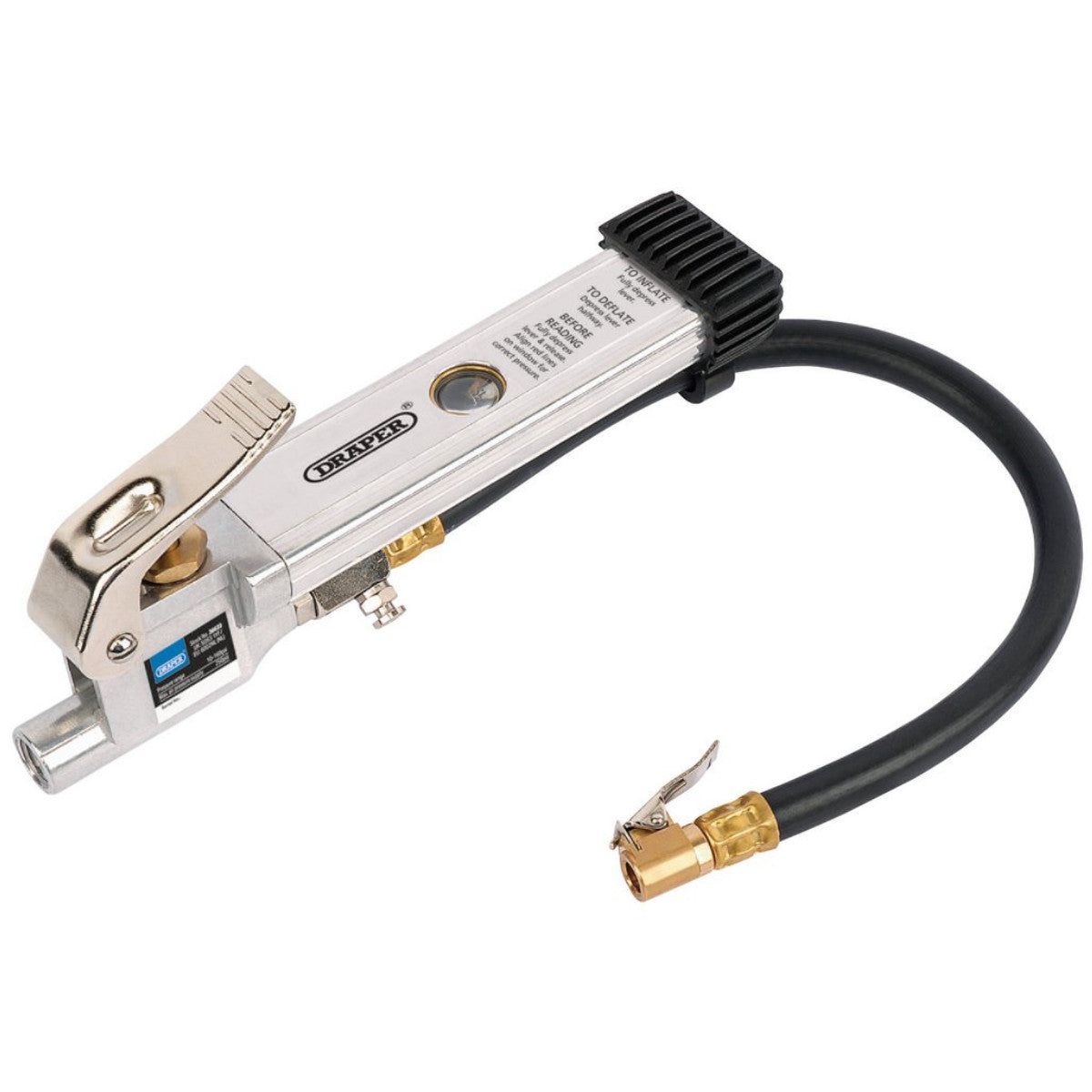 Draper Air Line Inflator with Open Ended Clip On Connector 36633