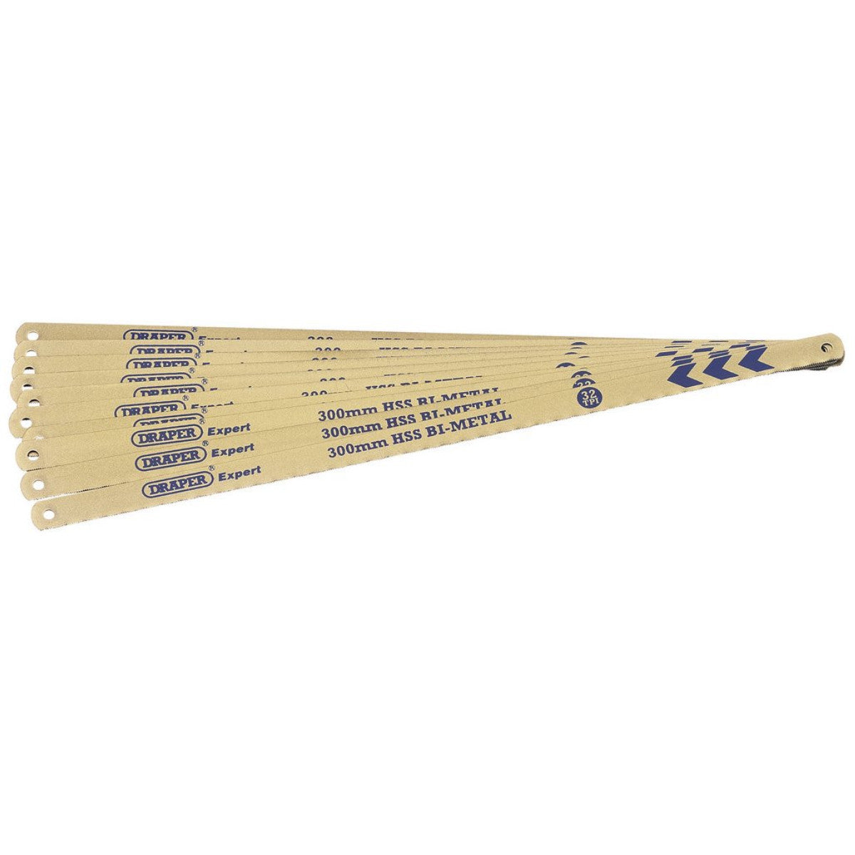 Draper Expert Bi-metal Hacksaw Blades, 300mm, 32tpi (Pack of 10) 38266