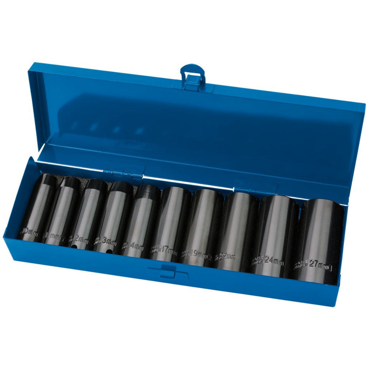 Draper Expert HI-TORQ Metric Deep Impact Socket Set, 1/2" Sq. Dr. (10 Piece) 38369