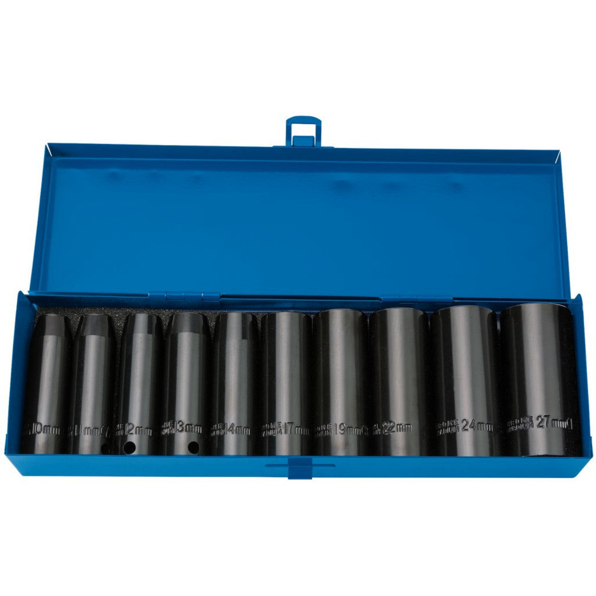 Draper Expert HI-TORQ Metric Deep Impact Socket Set, 1/2" Sq. Dr. (10 Piece) 38369