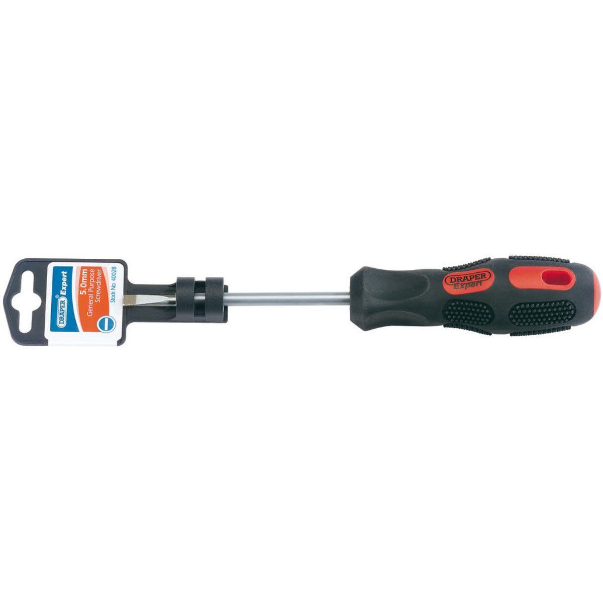 Draper Expert Plain Slot Parallel Tip Screwdriver, 5 x 100mm 40028