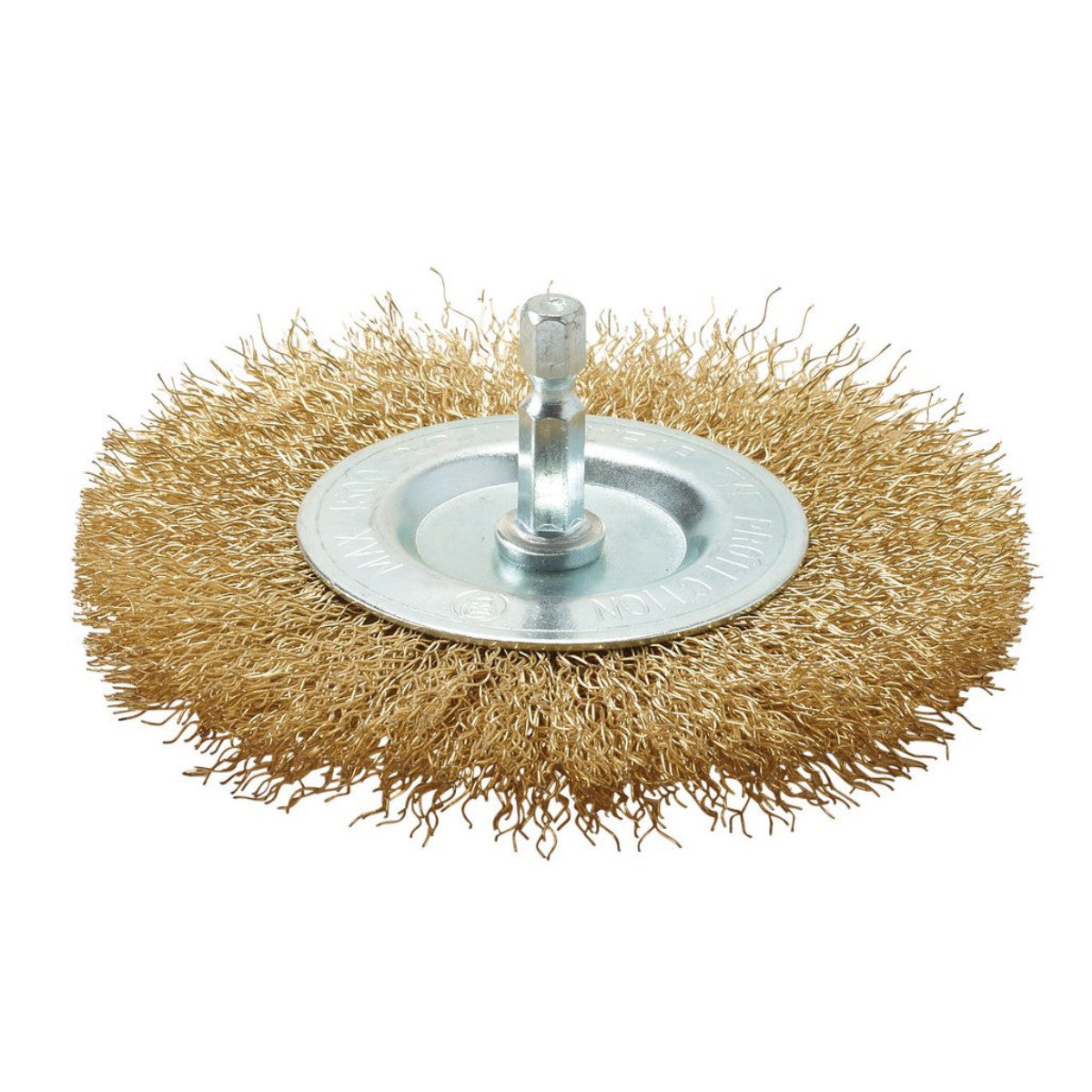 Draper Brassed Steel Crimped Wire Wheel Brush, 100mm 41428