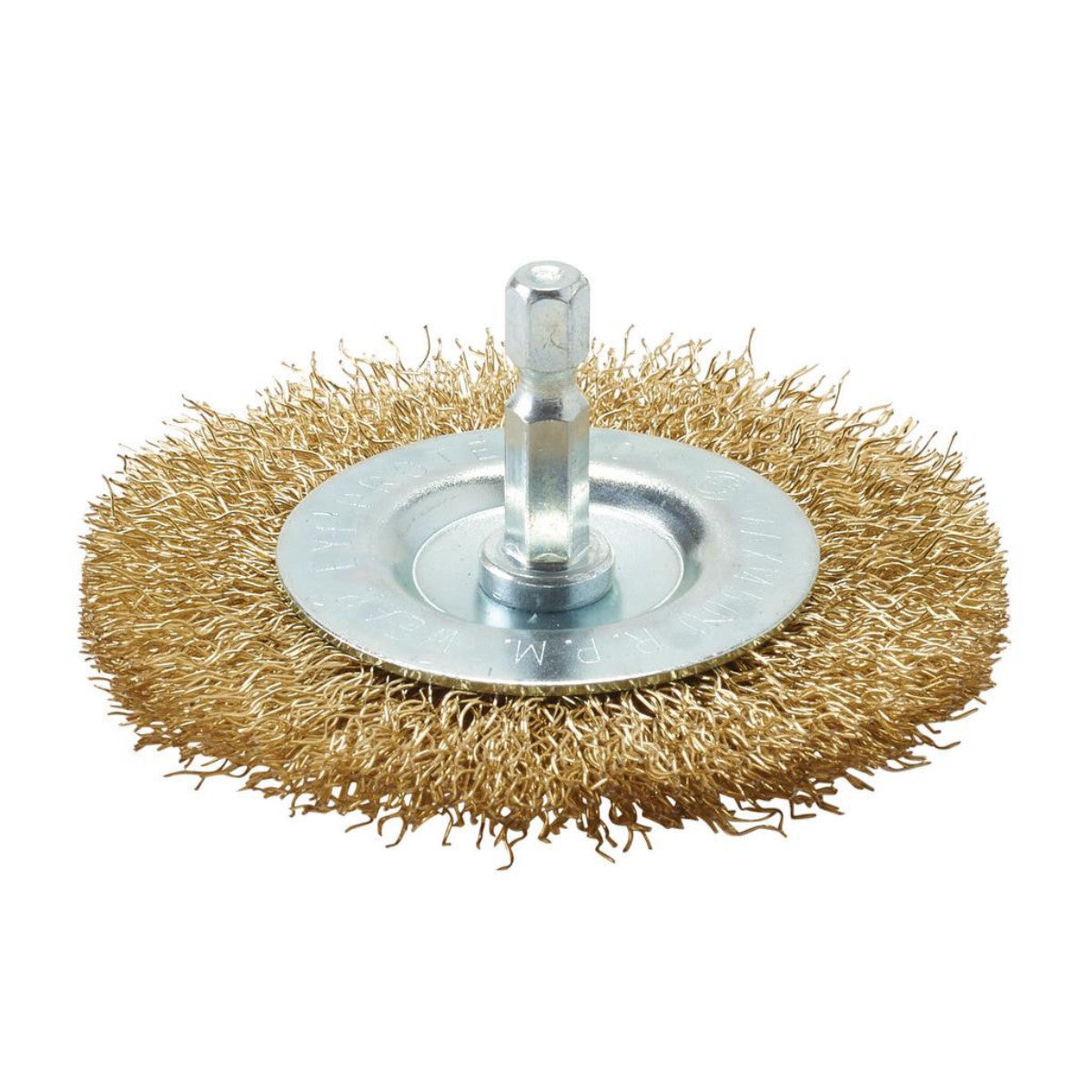 Draper Brassed Steel Crimped Wire Wheel Brush, 75mm 41429