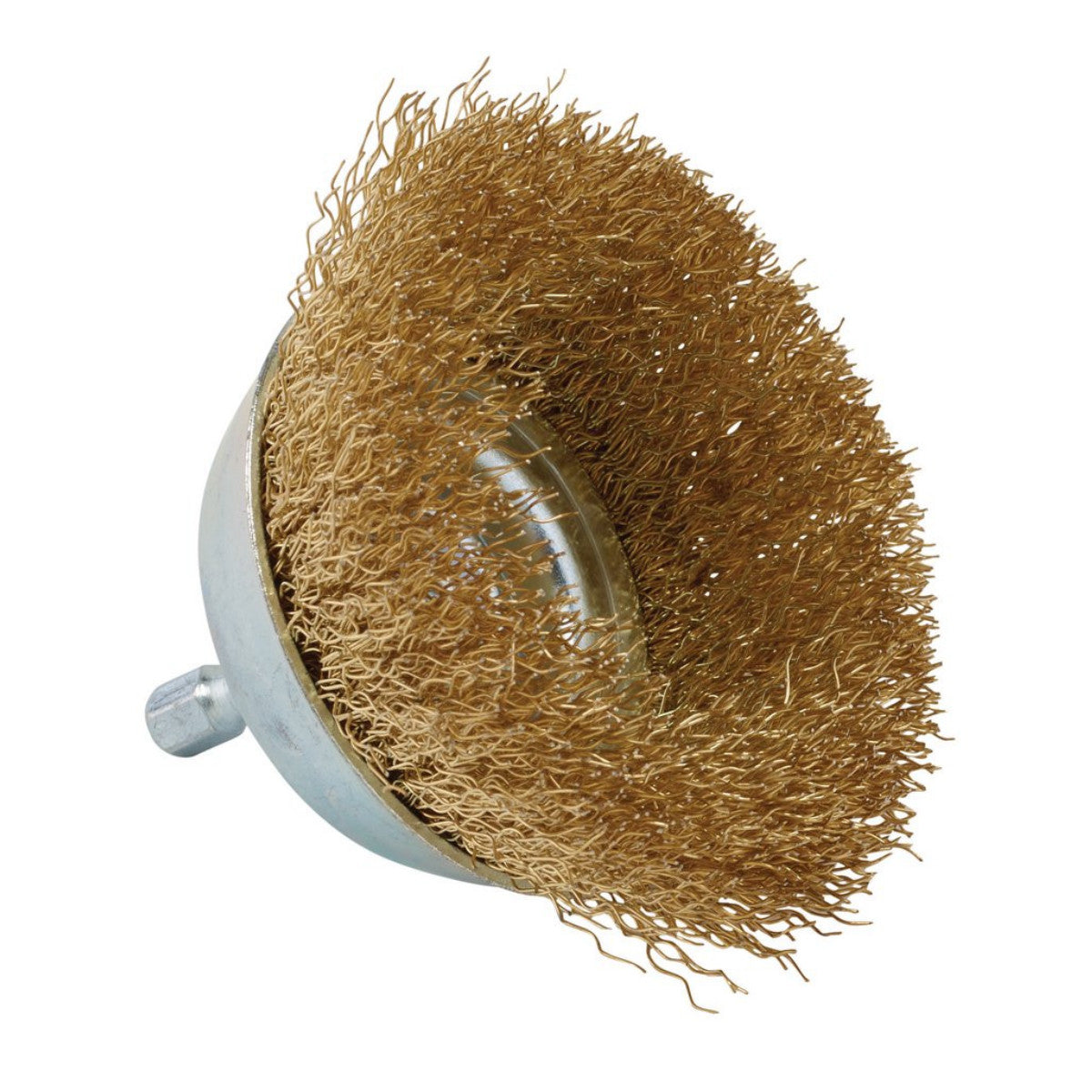 Draper Brassed Steel Crimped Wire Cup Brush, 75mm 41433