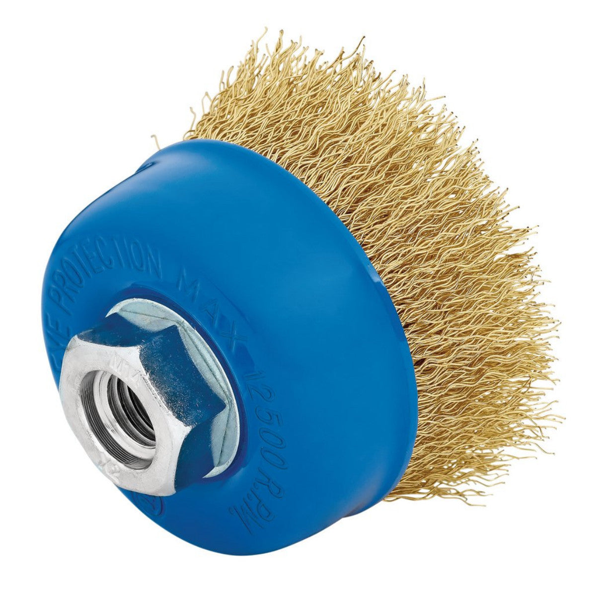 Draper Brassed Steel Crimped Wire Cup Brush, 75mm, M14 41444