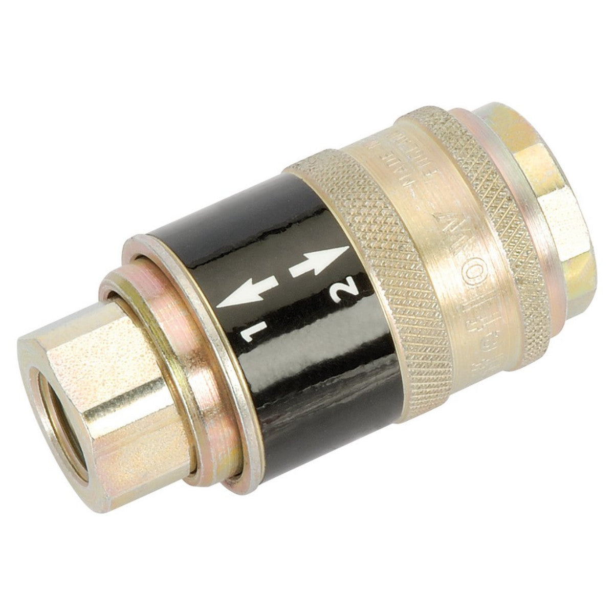 Draper 1/4" BSP Female Parallel 'Safeflow' Air Line Coupling 41879