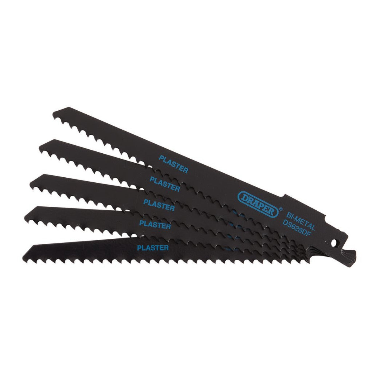 Draper Bi-metal Reciprocating Saw Blades for Plaster Cutting, 150mm, 6tpi (Pack of 5) 43426