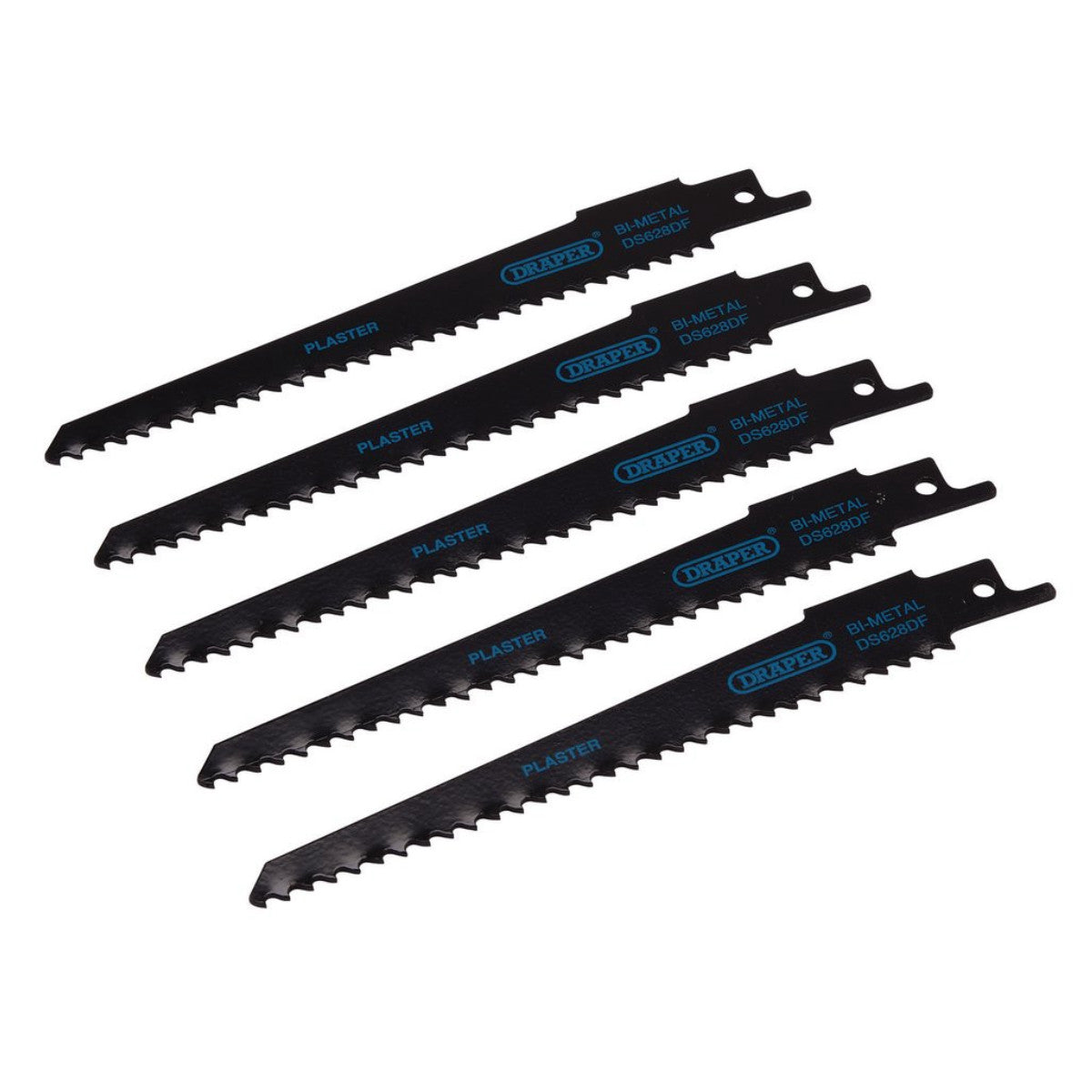 Draper Bi-metal Reciprocating Saw Blades for Plaster Cutting, 150mm, 6tpi (Pack of 5) 43426