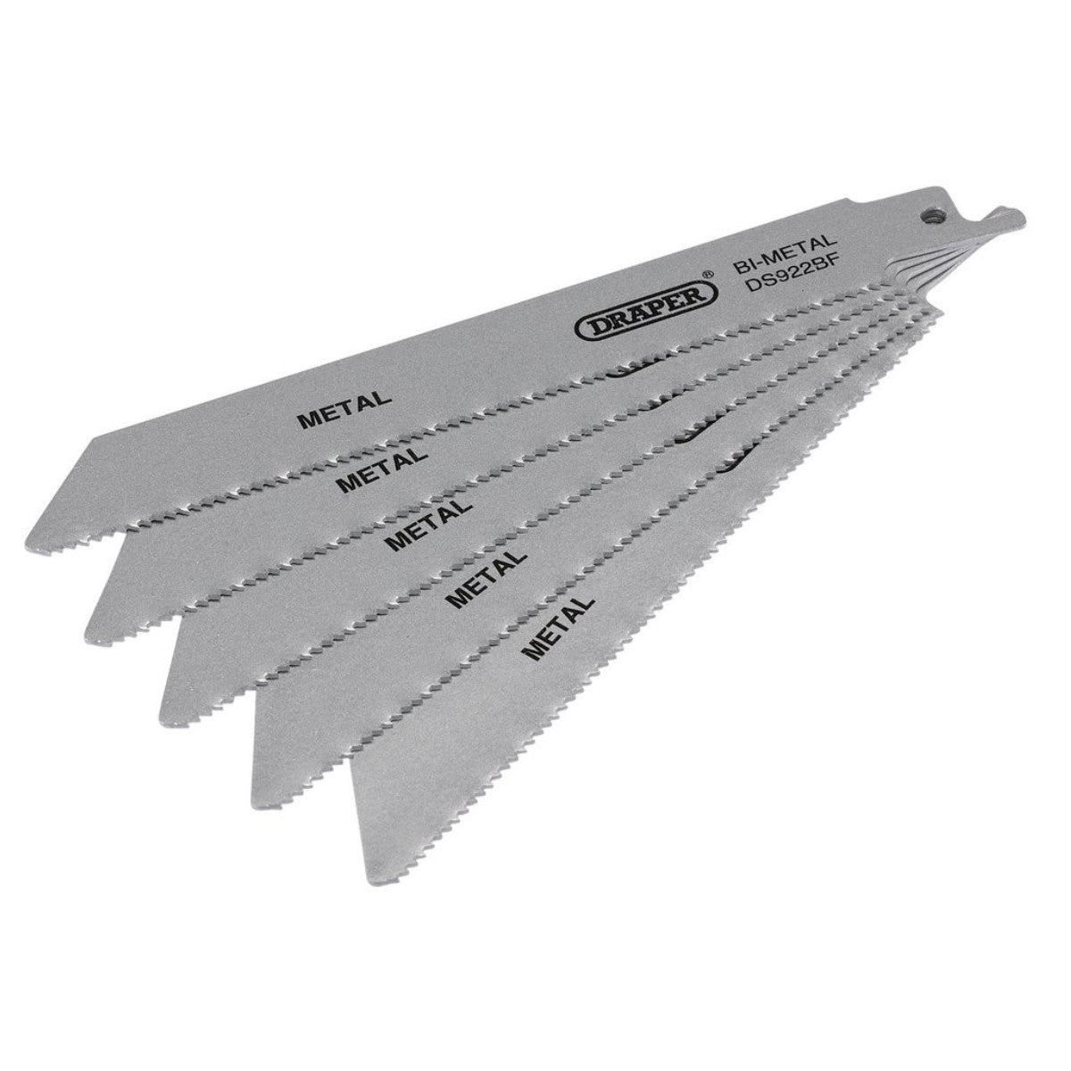 Draper Bi-metal Reciprocating Saw Blades for Metal, 150mm, 14tpi (Pack of 5) 43459