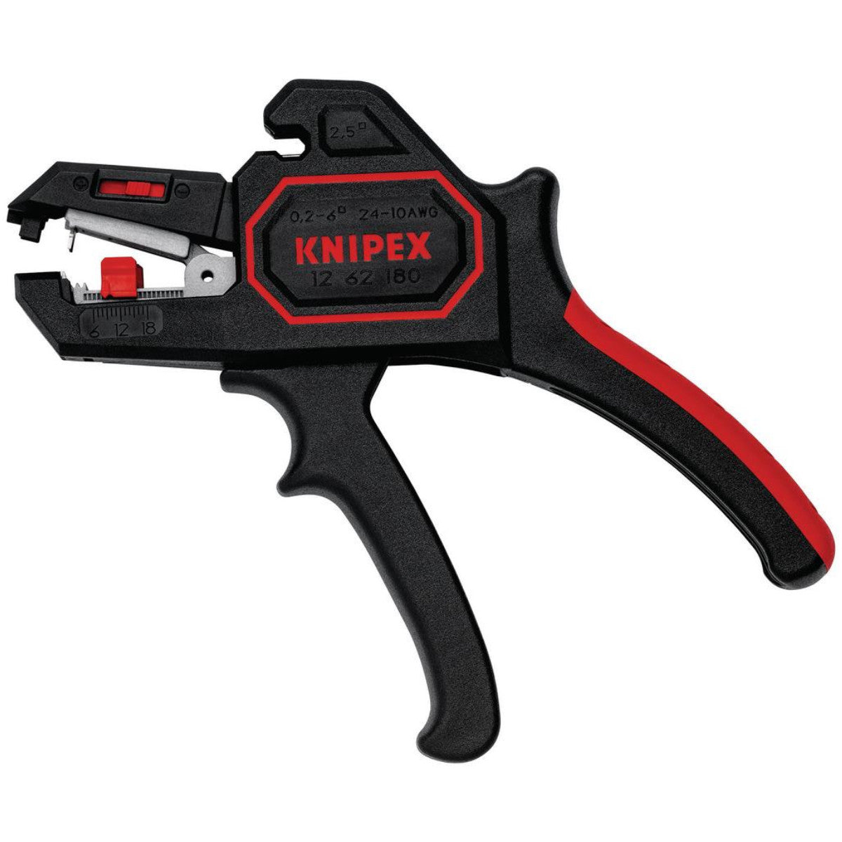 Knipex 12 62 180 Automatic Insulation Stripper, 180mm 43803