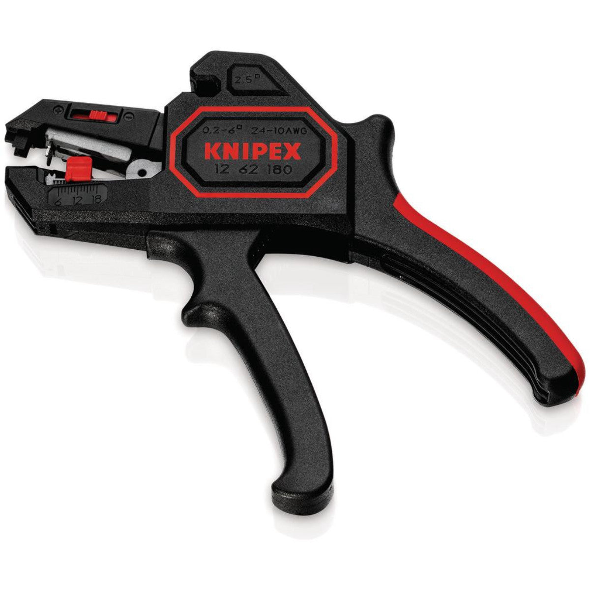 Knipex 12 62 180 Automatic Insulation Stripper, 180mm 43803