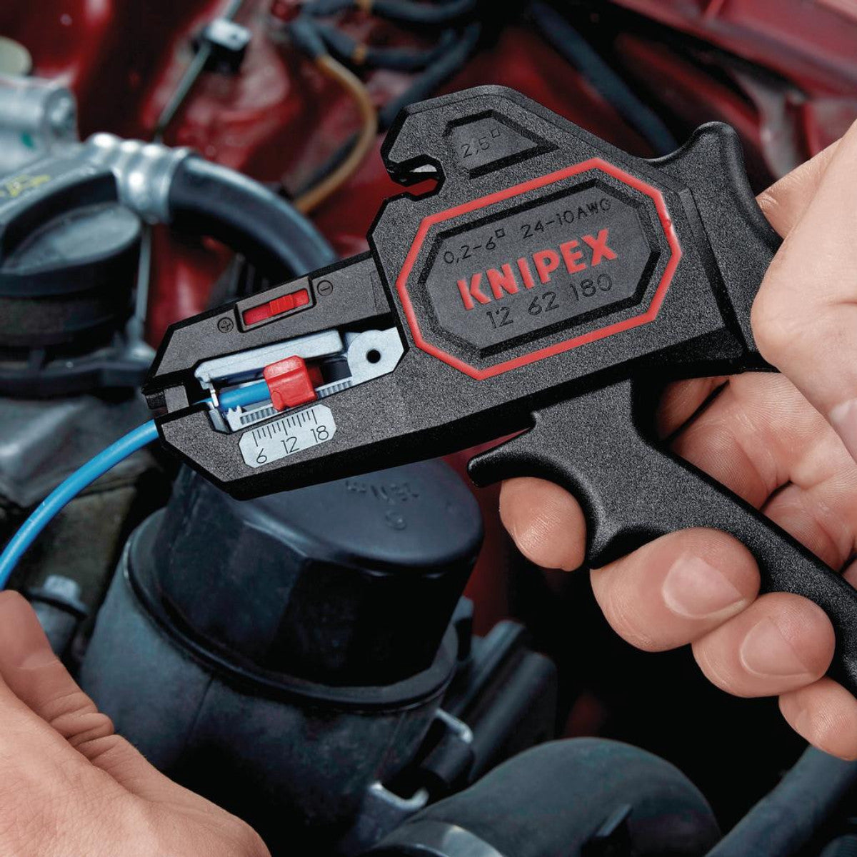 Knipex 12 62 180 Automatic Insulation Stripper, 180mm 43803