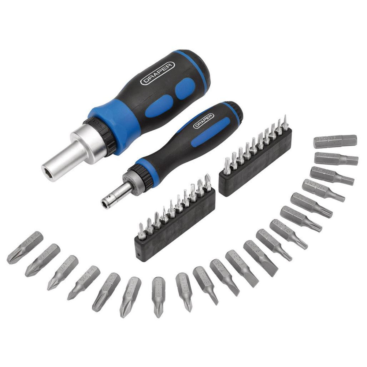 Draper Ratchet Screwdriver and Bit Set (42 Piece) 46479